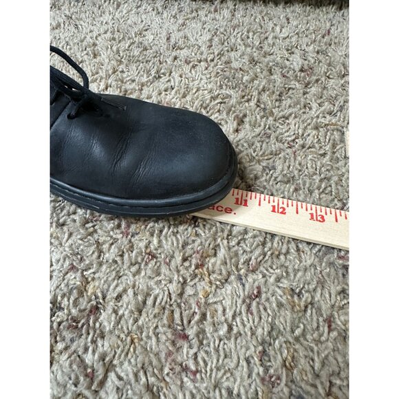 Dr. Martens Womens Mono Black Lace-Up Lorrie  Leather Shoes Cushioned Lining 8 - Picture 8 of 9